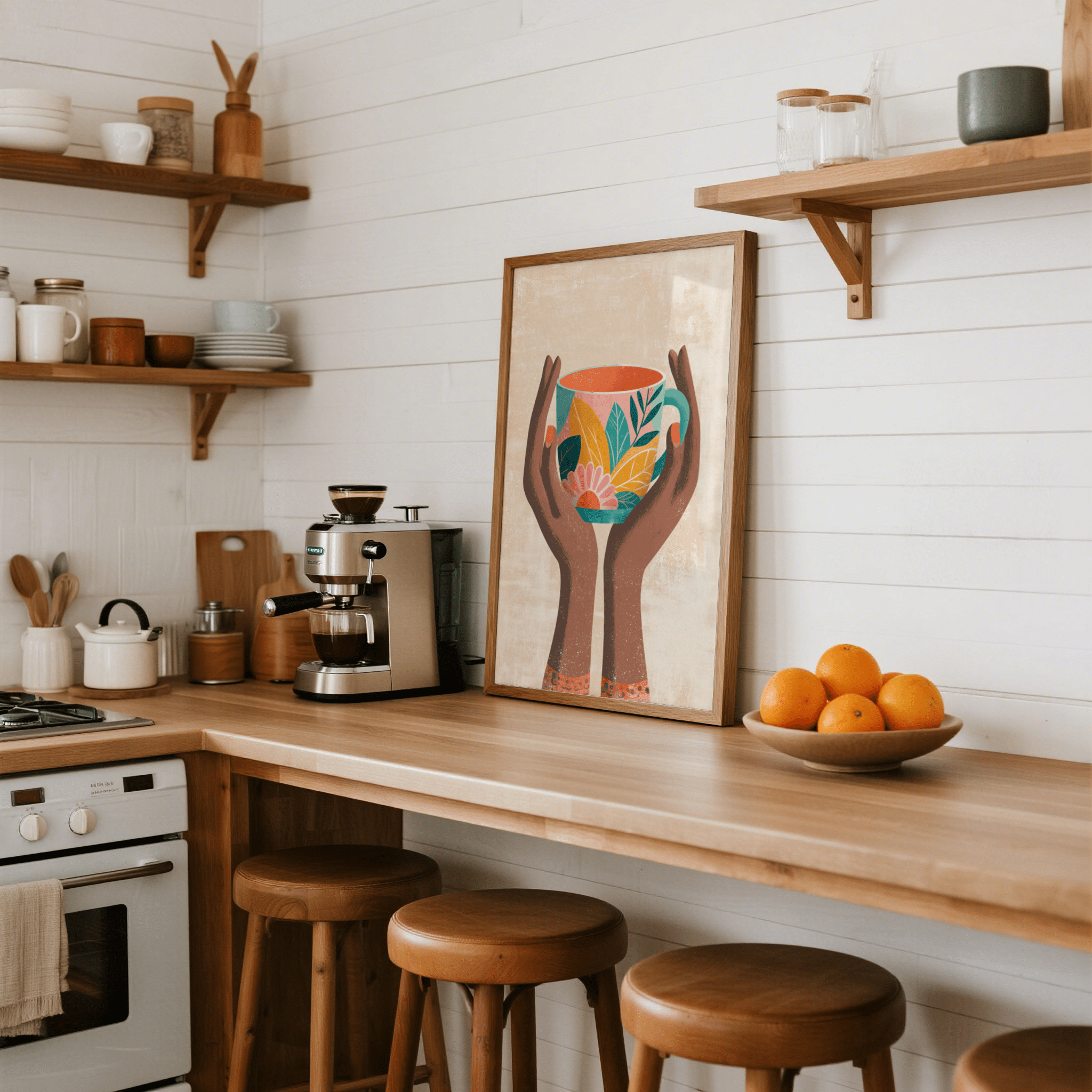 Decorazioni murali con tazze