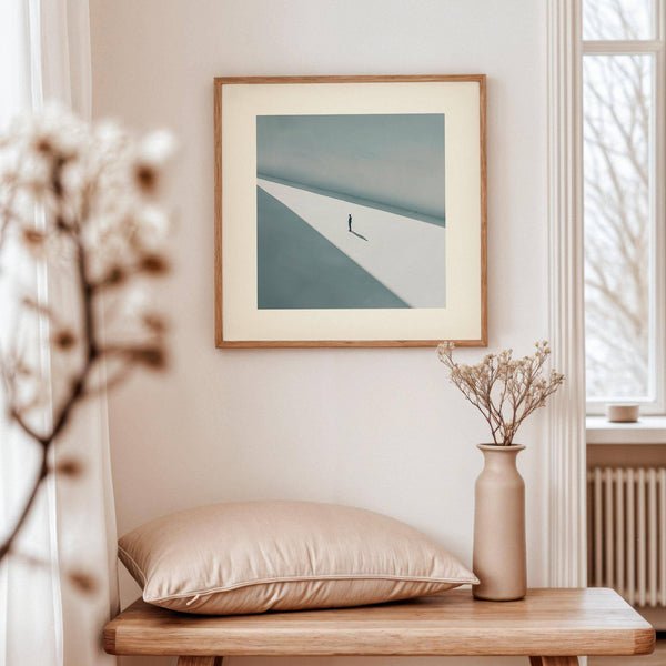 Stampe artistiche riflettenti e contemplative quadrate per case eleganti