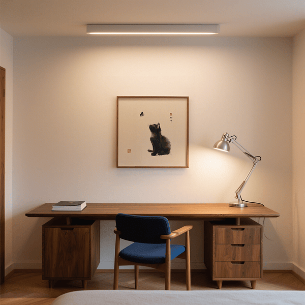 Poster Butterfly Cat con grigio e bianco, poster per studio creativo