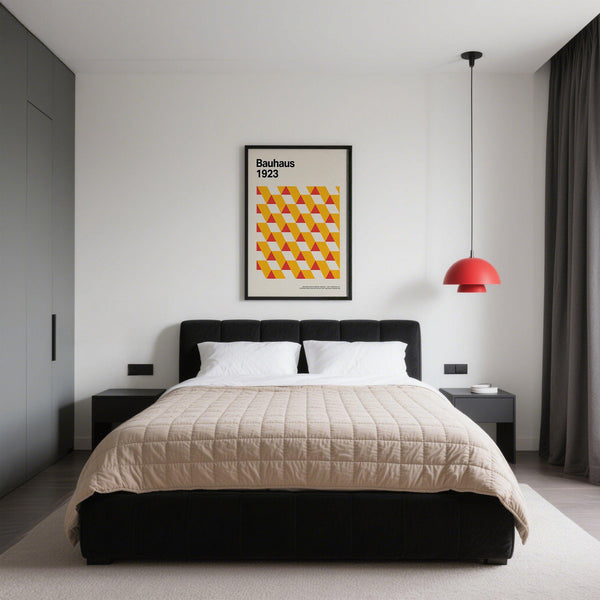 Stampa geometrica colorata dalla collezione di poster artistici.