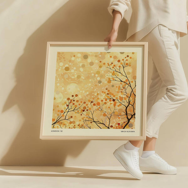 Minimalist golden branches family room wall decor for contemporary homes