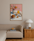 Breakfast Wall Art showing a vibrant breakfast table for dining area wall art