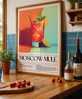 Divertente e informativa stampa Moscow Mule per decorazioni alla moda per il bar di casa tua