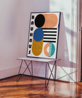 Grande poster con forme geometriche Bauhaus per un arredamento di grande effetto