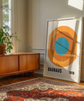 Modern Bauhaus Circle Poster for home decor