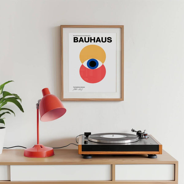 Poster astratto in stile Bauhaus per spazi creativi