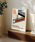 Poster della mostra Bauhaus senza tempo, stampa del 1923 per l'arredamento della casa