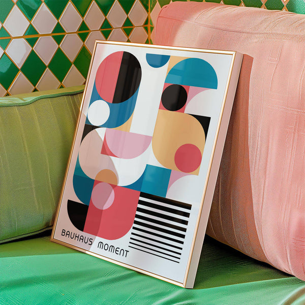 Poster minimalista Bauhaus Colori per l'arredamento della casa.