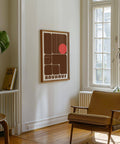 Geometric wall art for offices with mid-century design
