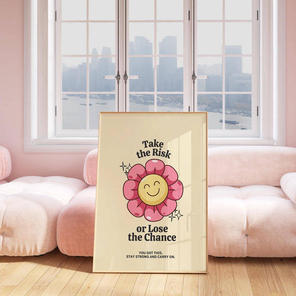 Stampa con messaggio positivo ideale per una collezione di citazioni motivazionali da appendere alle pareti