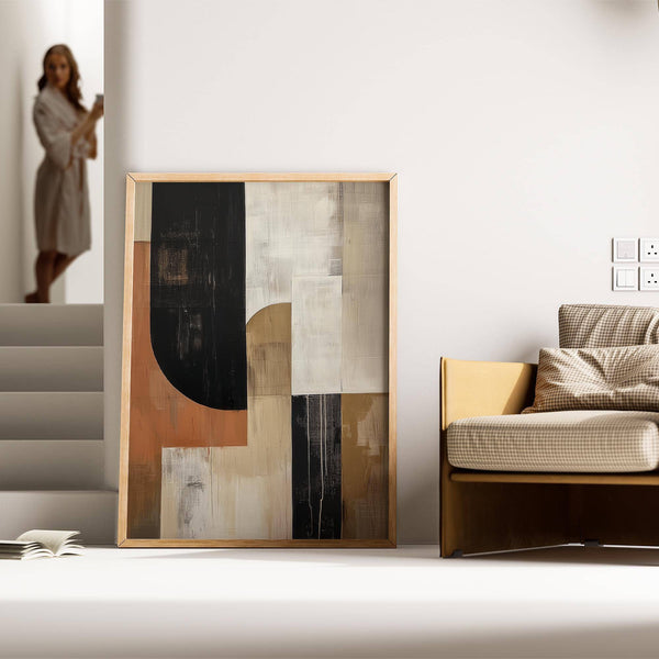 Arte geometrica minimalista per la camera da letto