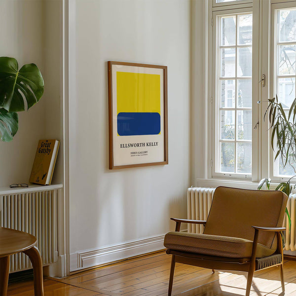 Stampa astratta minimalista della mostra di Kelly