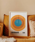Contemporary Bauhaus Circle Poster for office.