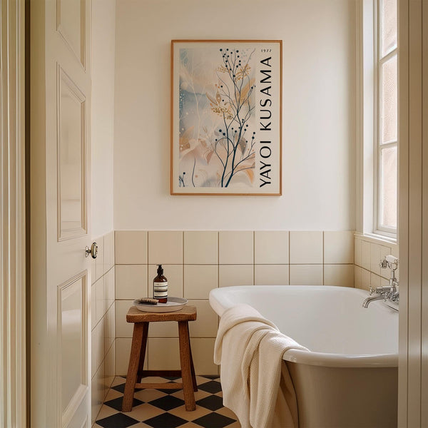 Quadro astratto di grandi dimensioni con rami sinuosi