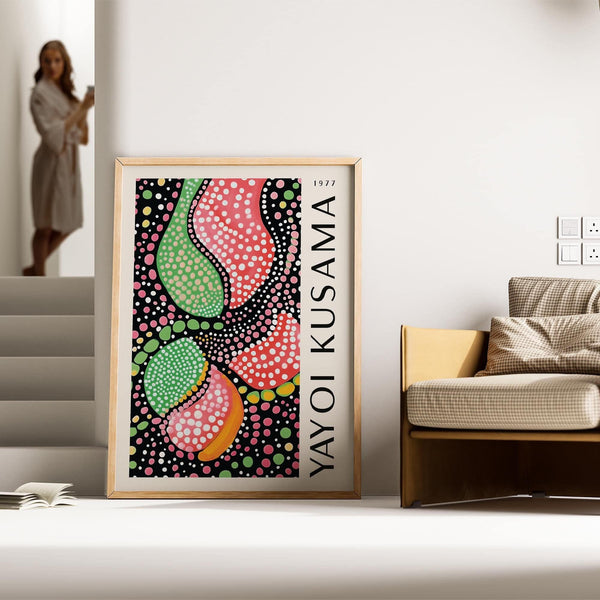 Abstract shapes wall art print ideal for living rooms and studios