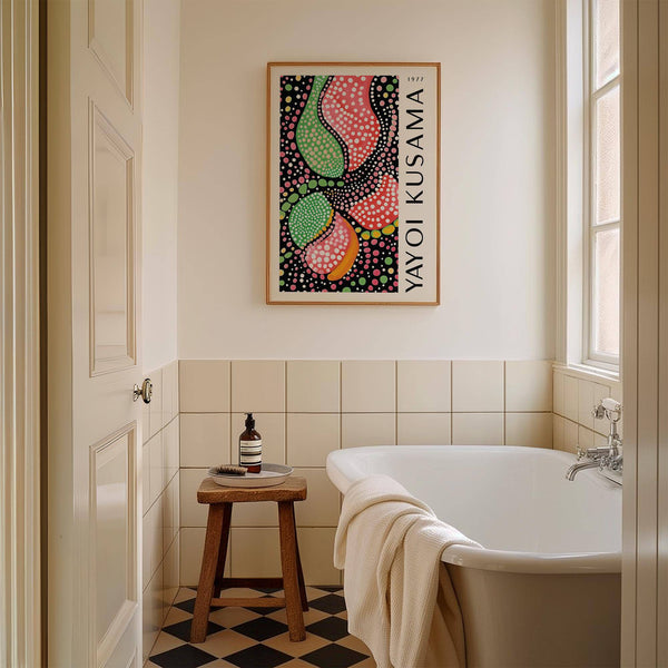 Minimalist abstract shapes wall art print for contemporary interiors