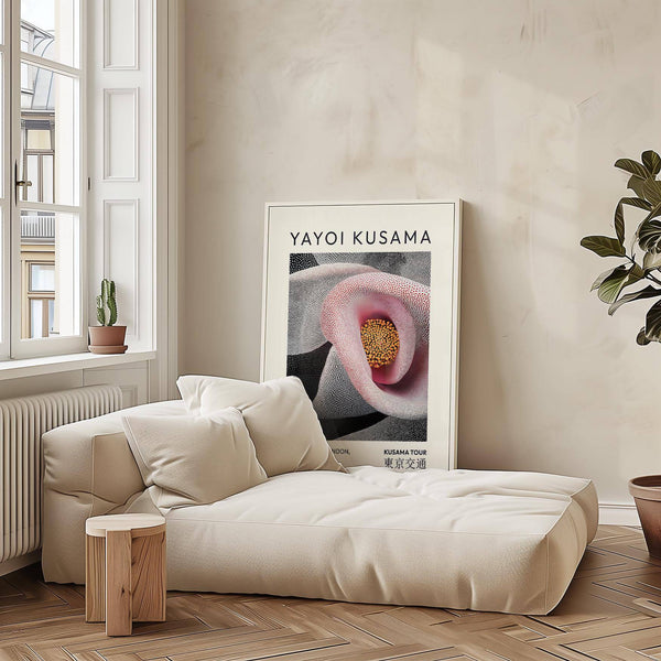 opera d'arte astratta rosa unica per camere da letto e uffici