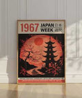 Settimana giapponese Moon Arte giapponese in stile Ukiyo-e