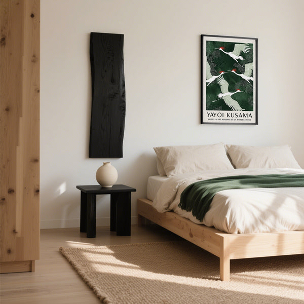 Arte da parete minimalista in stile Japandi, perfetta per interni sereni